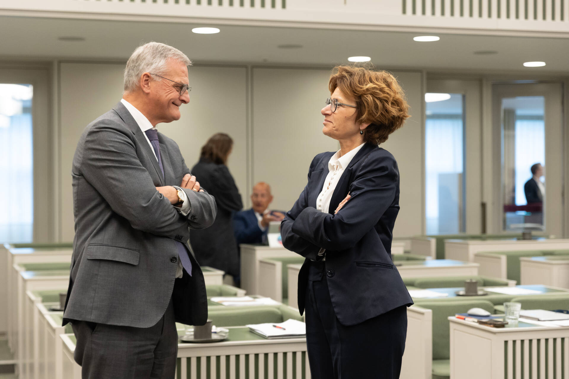 Senator Schalk (SGP) en senator Vogels (VVD)