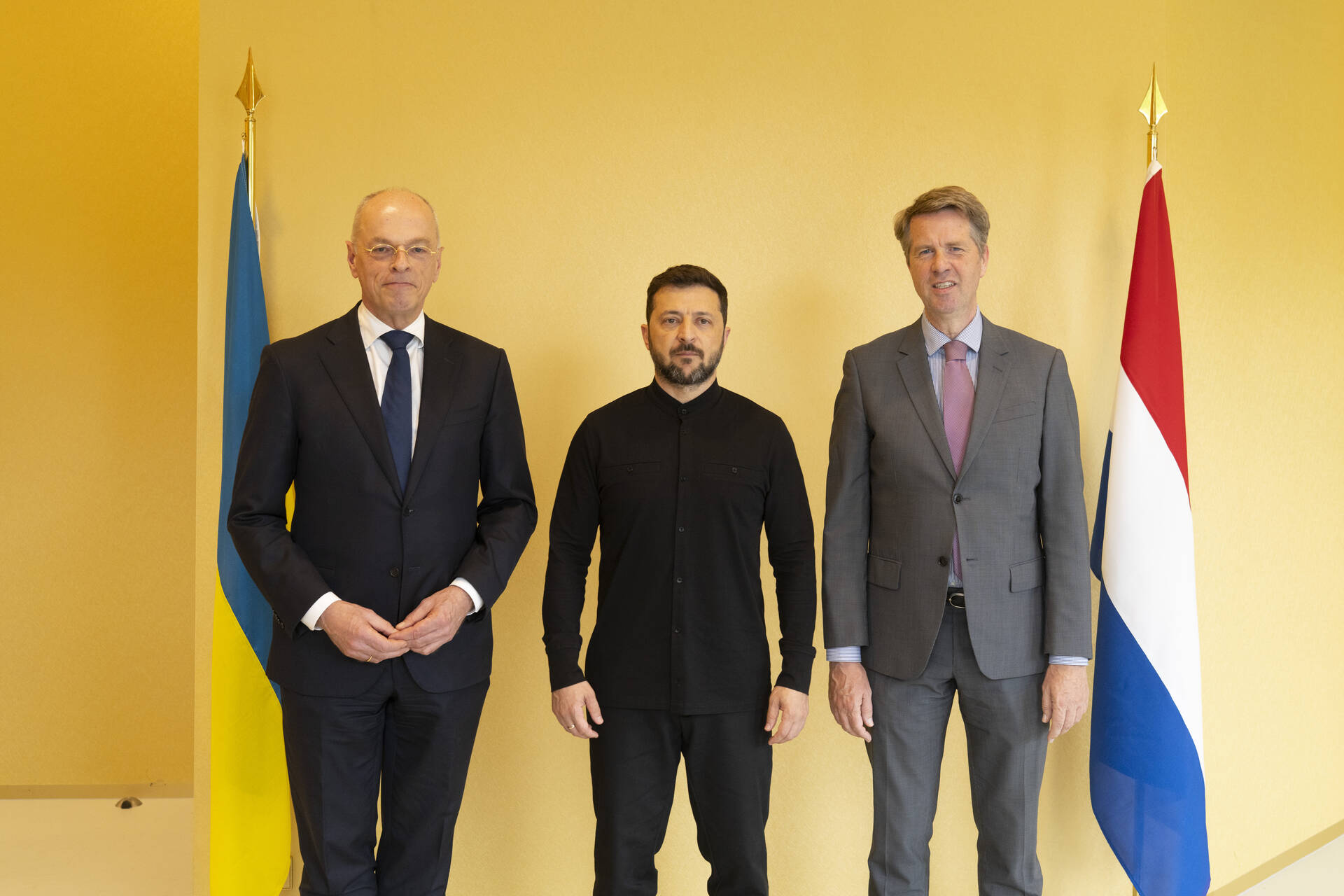 Voorzitters van Eerste en Tweede Kamer ontvangen de president van Oekraïne